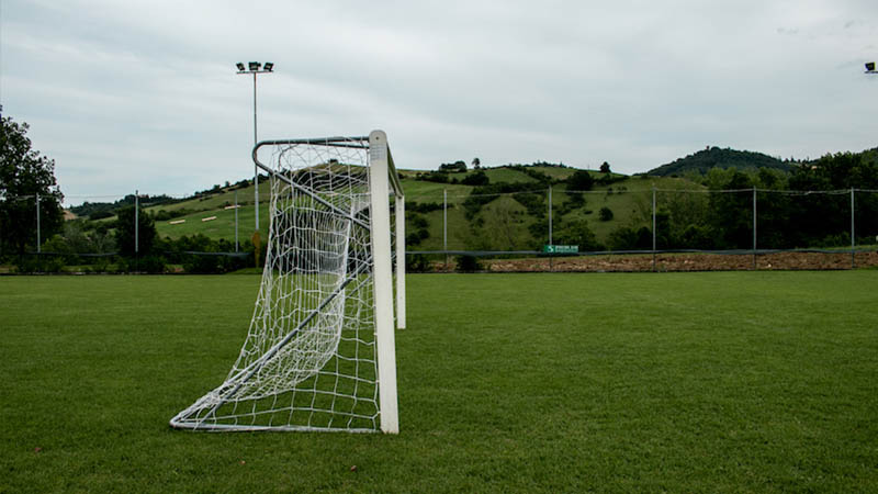 Dettaglio campo da calcio