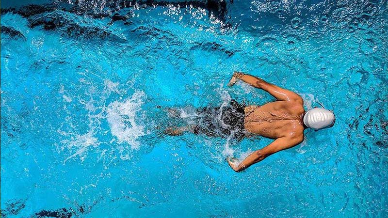 Foto di un nuotatore